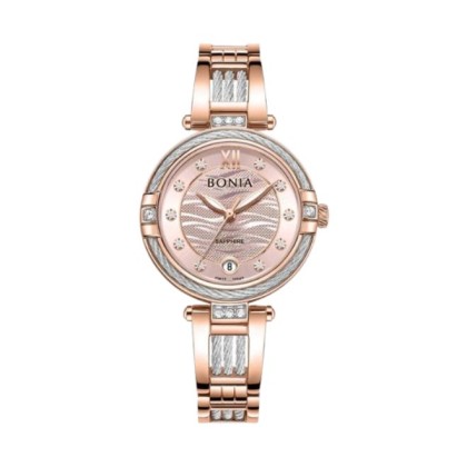 Bonia Valore Elegance BNB10849-2577S Silver Dial Color Women Watch